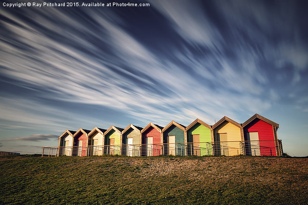  Blyth Beach Huts Picture Board by Ray Pritchard