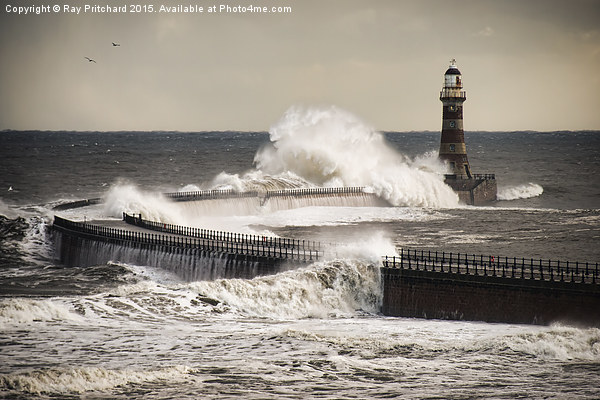 High Seas at Roker Picture Board by Ray Pritchard