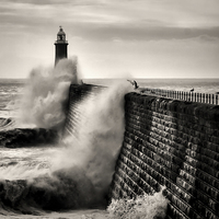 Buy canvas prints of Tynemouth Pier by Ray Pritchard