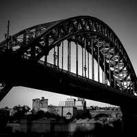 Buy canvas prints of  Black and White Tyne by Ray Pritchard