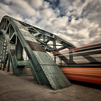 Buy canvas prints of  Tyne Bridge and the Bus by Ray Pritchard