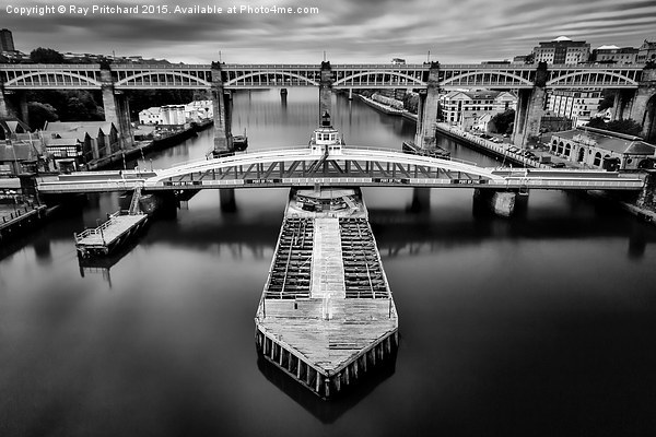  Tyne Bridges Picture Board by Ray Pritchard