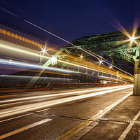 Buy canvas prints of  Bus on the Wearmouth Bridge by Ray Pritchard