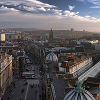 Buy canvas prints of  Newcastle Skyline by Ray Pritchard