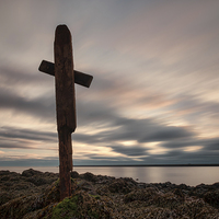 Buy canvas prints of  Driftwood Cross by Ray Pritchard