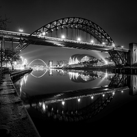 Buy canvas prints of Tyne Bridge Reflections by Ray Pritchard