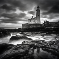 Buy canvas prints of St Marys Lighthouse  by Ray Pritchard