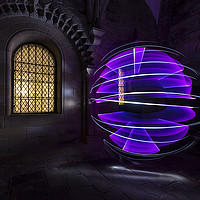 Buy canvas prints of Light Painting at the Keep by Ray Pritchard