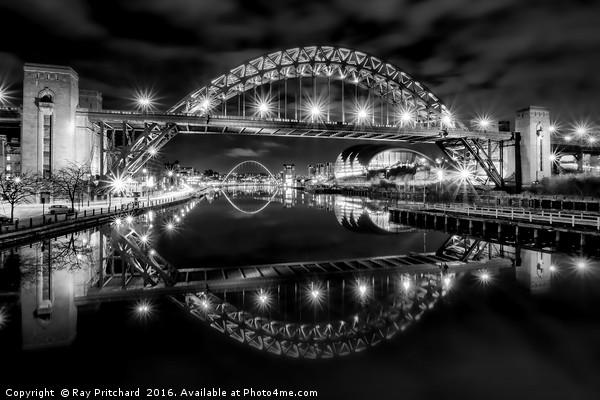 Tyne Bridge Reflected Print by Ray Pritchard