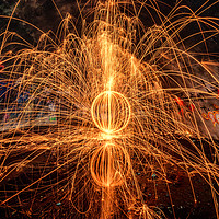 Buy canvas prints of Orb of sparks by Ray Pritchard