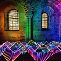Buy canvas prints of Light Painting in the Castle by Ray Pritchard