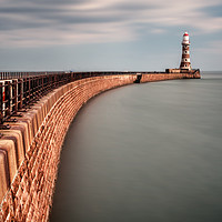 Buy canvas prints of Roker Pier in the Sun by Ray Pritchard