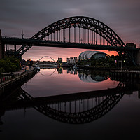 Buy canvas prints of Sunrise at the Tyne Bridge by Ray Pritchard