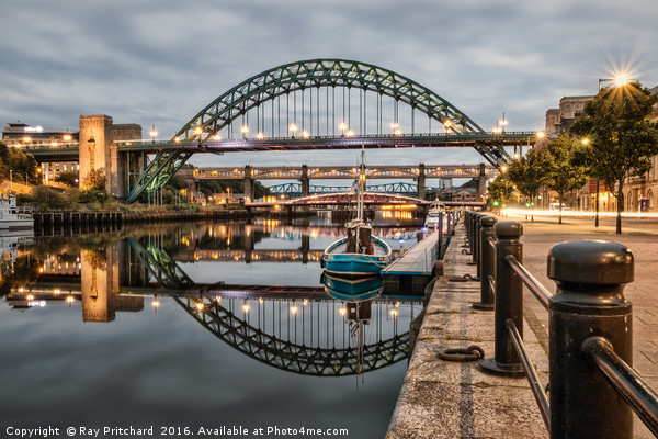 River Tyne Reflections  Picture Board by Ray Pritchard
