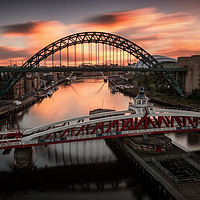 Buy canvas prints of Sunrise over the Tyne by Ray Pritchard