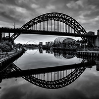 Buy canvas prints of Black and White Tyne Bridge by Ray Pritchard