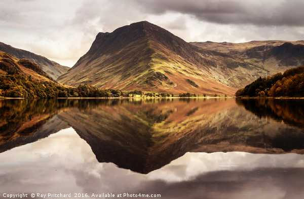 Buttermere Reflected Picture Board by Ray Pritchard