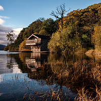 Buy canvas prints of Boathouse at Ullswater  by Ray Pritchard