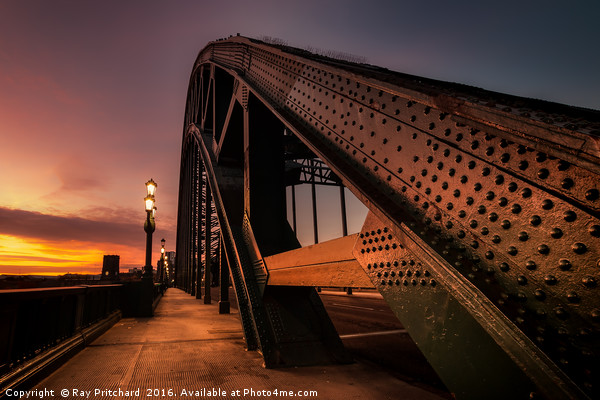 Sunrise on the Tyne Bridge Picture Board by Ray Pritchard