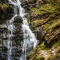 Buy canvas prints of Newlands Pass Waterfall by Ray Pritchard