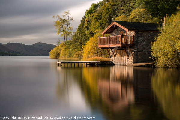Boathouse On Ullswater Picture Board by Ray Pritchard