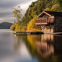 Buy canvas prints of Boathouse On Ullswater by Ray Pritchard