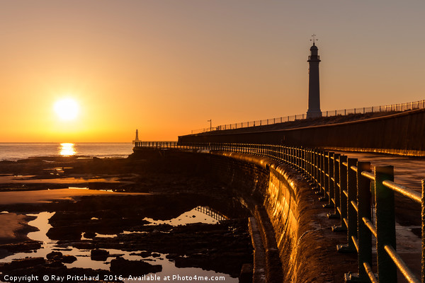Sunrise at Roker Picture Board by Ray Pritchard
