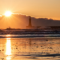 Buy canvas prints of Sunrise At Roker by Ray Pritchard