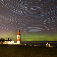 Buy canvas prints of Aurora at Souter Lighthouse  by Ray Pritchard