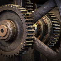 Buy canvas prints of Industrial Cogs by Ray Pritchard