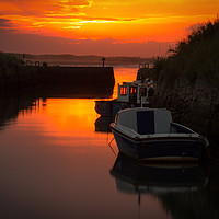 Buy canvas prints of Seaton Sluice at Sunset by Ray Pritchard