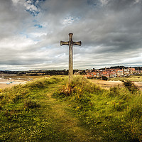 Buy canvas prints of St Cuthberts Cross  by Ray Pritchard