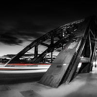 Buy canvas prints of Light Trails across the Tyne Bridge  by Ray Pritchard