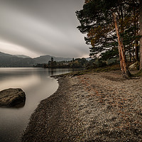 Buy canvas prints of Overcast Day at Dewentwater by Ray Pritchard