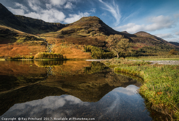 Buttermere Reflections Picture Board by Ray Pritchard