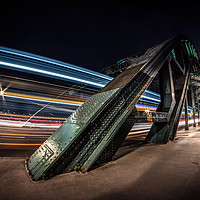 Buy canvas prints of Bus Trails on the Tyne Bridge by Ray Pritchard