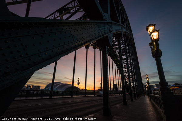 Sunrise from the Tyne Bridge Picture Board by Ray Pritchard