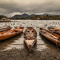 Buy canvas prints of Derwent Water Boats by Ray Pritchard