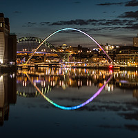 Buy canvas prints of View up the River Tyne by Ray Pritchard