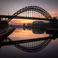 Buy canvas prints of Sunrise at the Tyne Bridge by Ray Pritchard