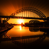 Buy canvas prints of Tyne Bridge Artwork by Ray Pritchard