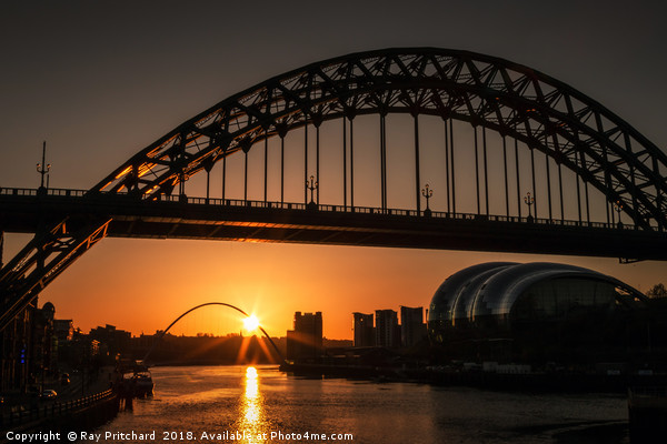 Tyne Bridge Sunrise  Picture Board by Ray Pritchard