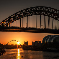 Buy canvas prints of Tyne Bridge Sunrise  by Ray Pritchard