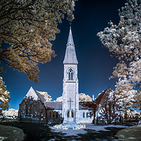 Buy canvas prints of Infrared Chapel by Ray Pritchard