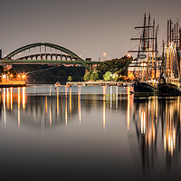 Buy canvas prints of Tall Ships on the River Wear by Ray Pritchard