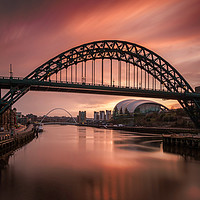 Buy canvas prints of Tyne Bridge Sunrise by Ray Pritchard