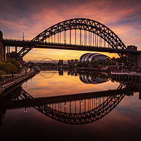 Buy canvas prints of Sunrise at the Tyne Bridge by Ray Pritchard