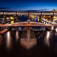 Buy canvas prints of Swing Bridge at Newcastle by Ray Pritchard