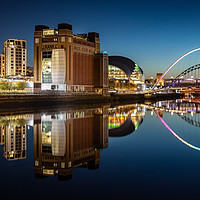 Buy canvas prints of Reflections in the River Tyne by Ray Pritchard