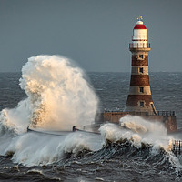 Buy canvas prints of Roker Lighthouse by Ray Pritchard